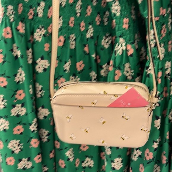 Kate Spade Staci Bee Mini Camera Bag Parchment Multi - Picture 13 of 15
